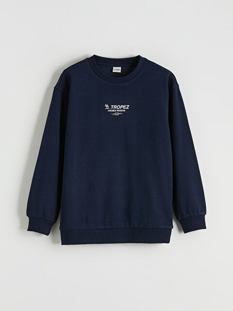 LCW Kids Dječak TAMNO PLAVA Majica s kapuljačom/Dukserica - S6DO25Z4-DWP