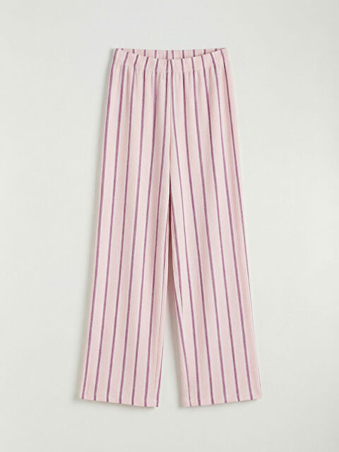 LCW Kids Beli Lastikli Çizgili Kız Çocuk Eşofman Altı - S6DO30Z4-LHF