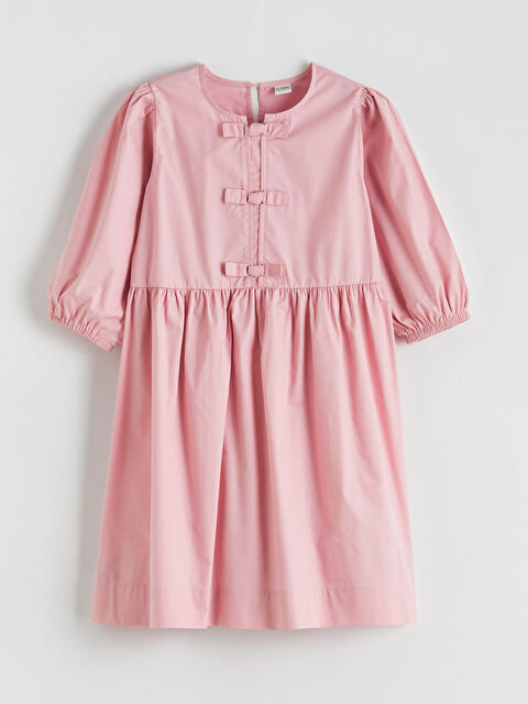 LCW Kids فستان للبنات مع تفاصيل ربطة عنق