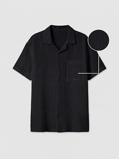 LCW Kids Kısa Kollu Erkek Çocuk Müslin Gömlek