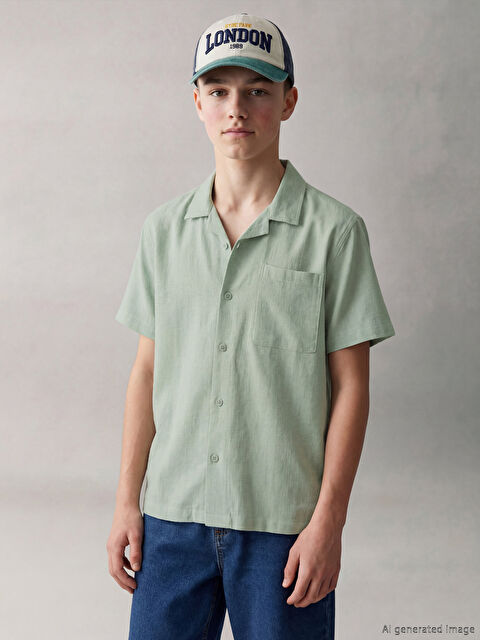 LCW Kids Resort Yaka Armürlü Erkek Çocuk Gömlek