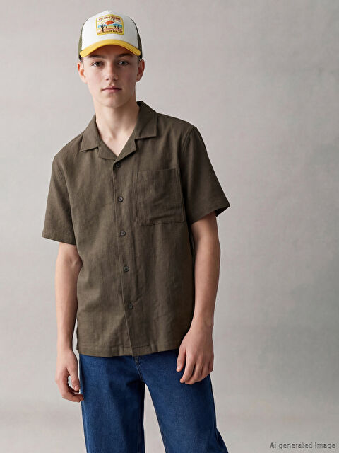 LCW Kids Resort Yaka Armürlü Erkek Çocuk Gömlek