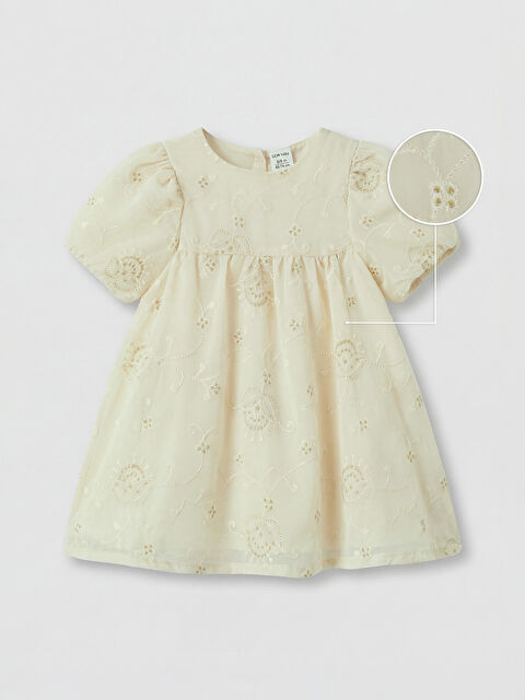 LCW baby Nakışlı Kız Bebek Elbise