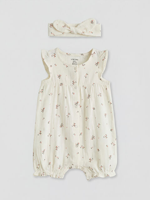 LCW baby Baby Girl ECRU Jumpsuit