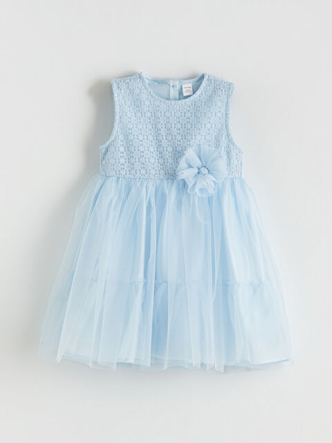 LCW Kids Bow Applique Girls' Tutu Dress - S6DR09Z1-QXE