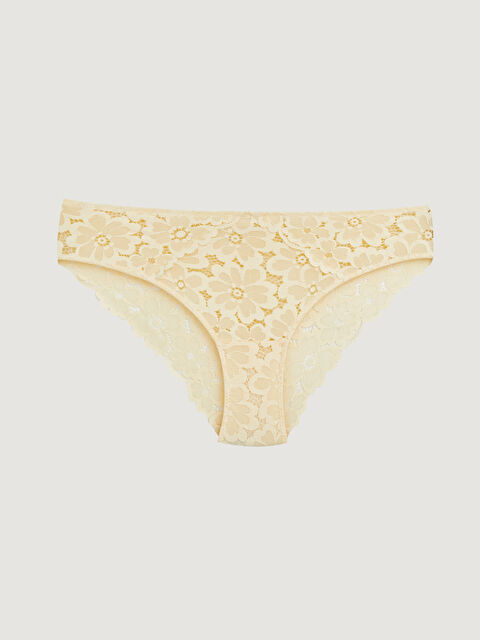 LCW DREAM Çiçekli Dantelli Bikini Külot - S6DR21Z8-FRG