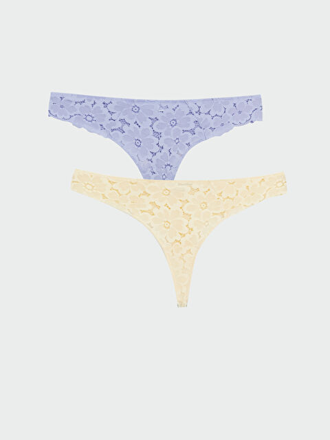 LCW DREAM Dantelli Tanga Külot 2'li - S6DR23Z8-FRG