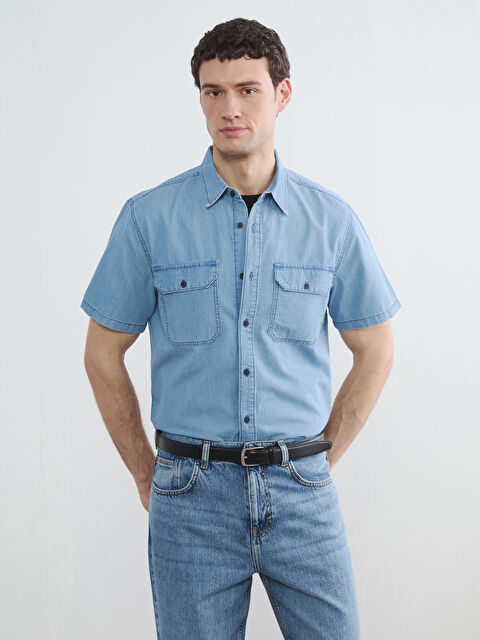 LCW Jeans Άνδρας INDIGO Τζιν πουκάμισο