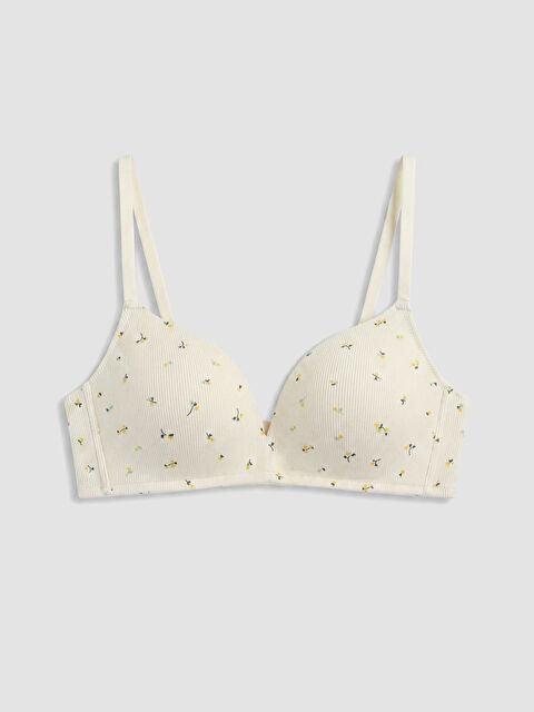 LCW DREAM Balensiz Dolgusuz Çiçekli Üçgen Sütyen