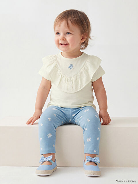 LCW baby Çiçekli Kız Bebek Takım