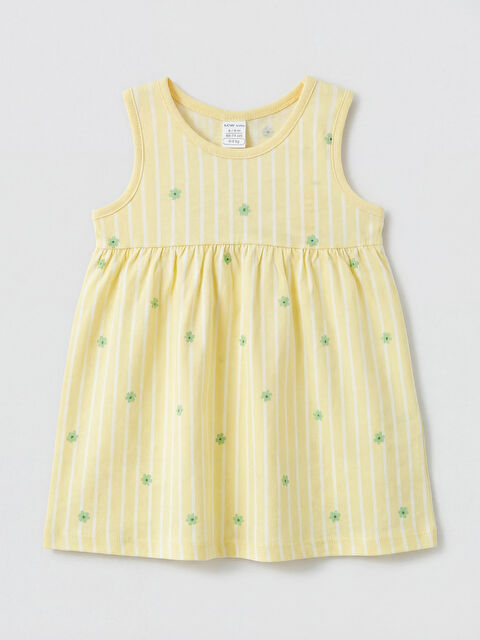 LCW baby Çiçek Desenli Kız Bebek Elbise