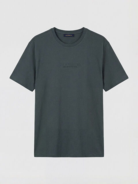 SOUTHBLUE Bisiklet Yaka Baskılı Erkek Penye Tişört