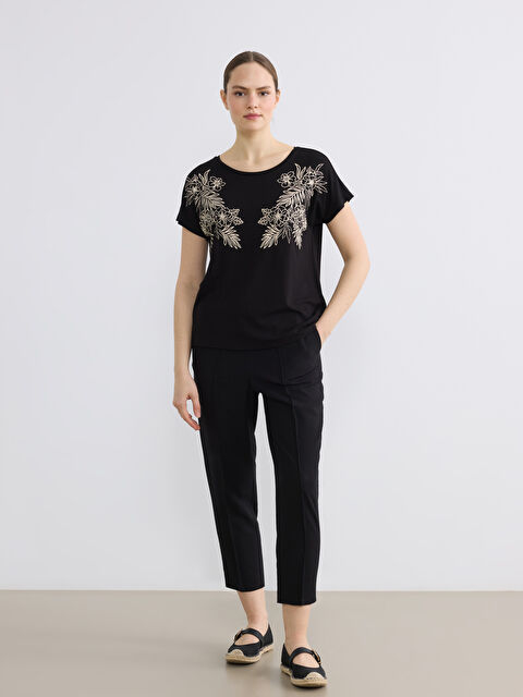 LCWAIKIKI Classic CRNA Pantalone Žena - S6DT08Z8-CVL