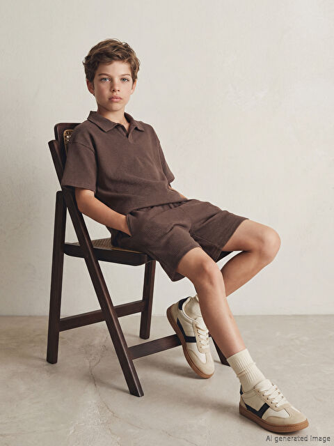 LCW Kids Polo Yaka Erkek Çocuk Tişört ve Şort - S6DT66Z4-Z7U