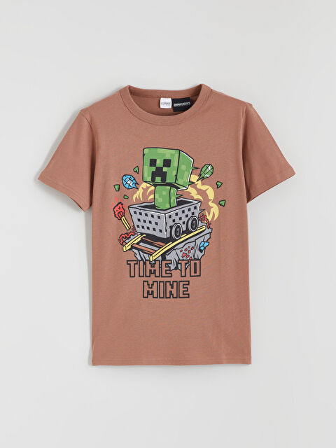 LCW Kids Момче Кафяво Тениска - S6DT99Z4-GVW