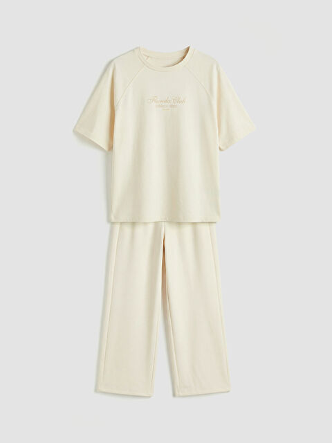 LCW Kids طقم بيج فاتح / ايكرو فتاة - S6DU32Z4-FRC