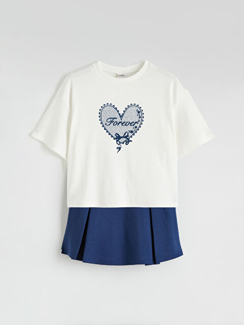 LCW Kids Girl ECRU Set - S6DU55Z4-R9J