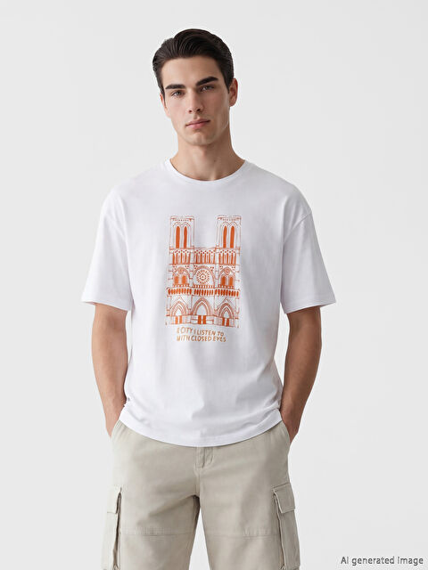 LC WAIKIKI Crew Neck Printed Men's T-Shirt