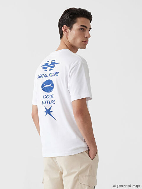 LC WAIKIKI Crew Neck Printed Jersey Men's T-Shirt