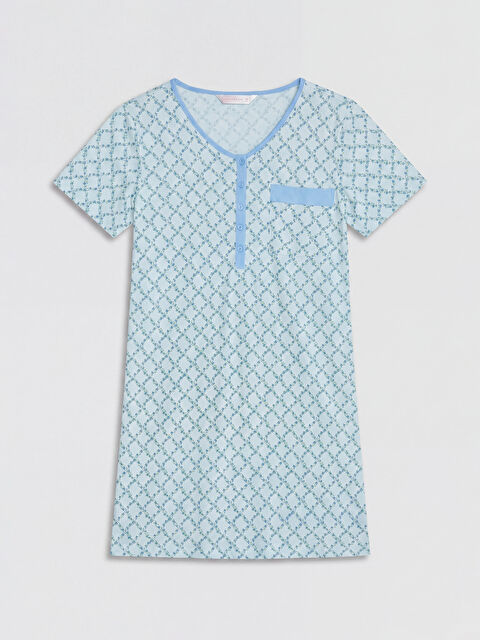 LCW DREAM فستان نوم أخضر امرأة