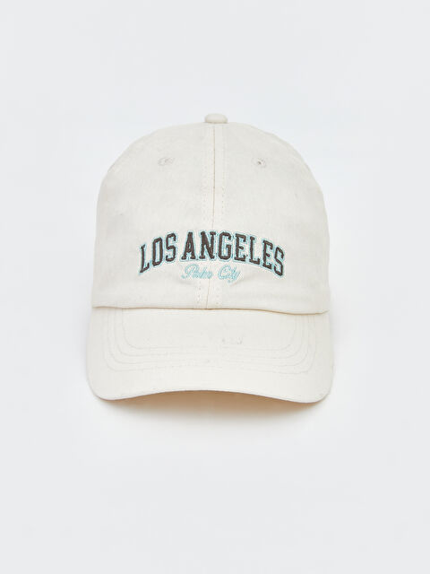 LCW ACCESSORIES Los Angeles Nakışlı Kız Çocuk Kep Şapka