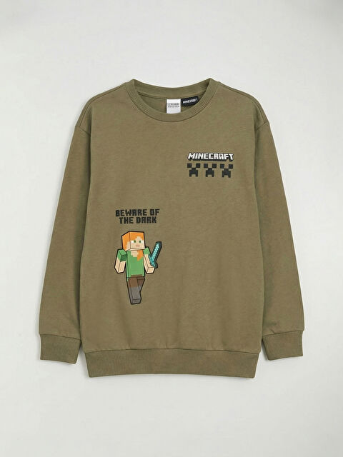 LCW Kids Erkek Çocuk Minecraft Baskılı Sweatshirt - S6DY51Z4-GXF