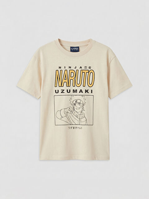 LCW Kids Bisiklet Yaka Naruto Baskılı Erkek Çocuk Tişört - S6DY52Z4-FT0