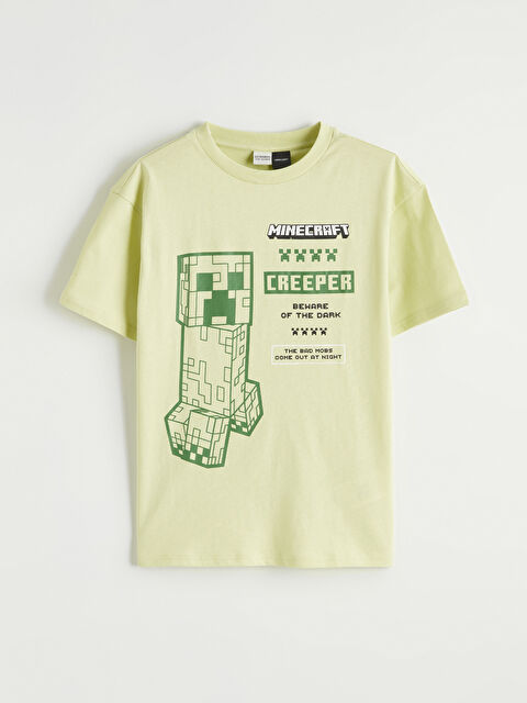 LCW Kids Minecraft Baskılı Erkek Çocuk Tişört - S6DY56Z4-FZ0