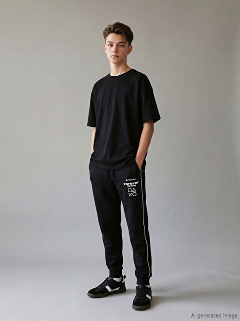 LCW Kids PlayStation Baskılı Erkek Çocuk Jogger Eşofman Altı - S6DY61Z4-HNX