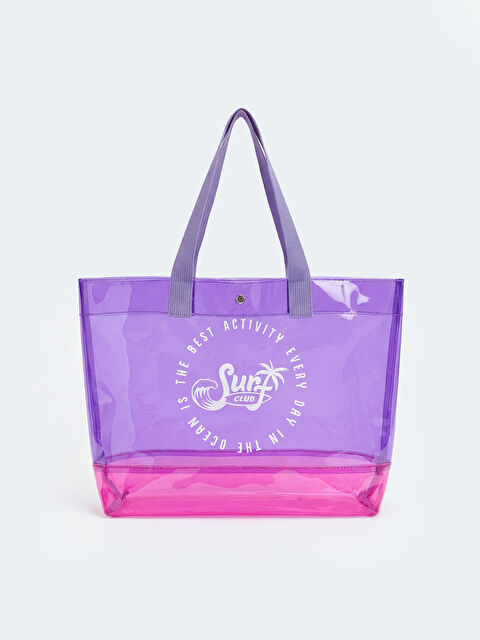 LCW ACCESSORIES Baskılı Kız Çocuk Plaj Çantası