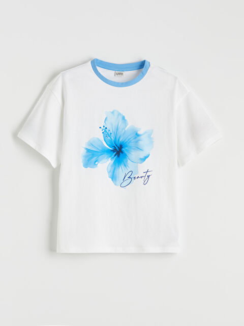 LCW Kids Djevojka BIJELA Majica kratkih rukava - S6DY80Z4-FFB