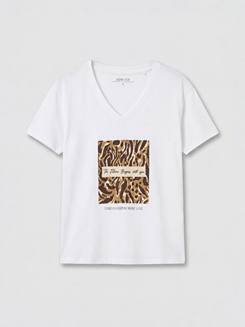 LC WAIKIKI Жена Бяло Тениска