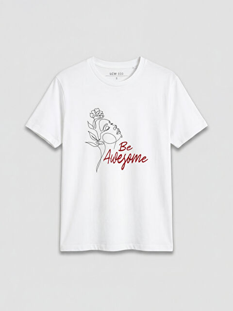 LC WAIKIKI Жена Бяло Тениска