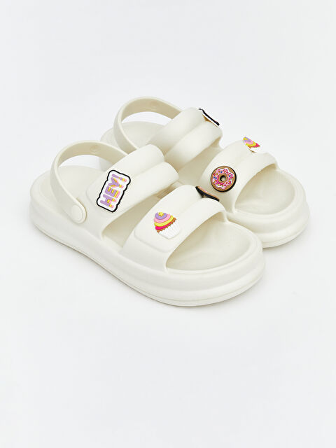 LCW STEPS Printed Double Strap Women's Sandals