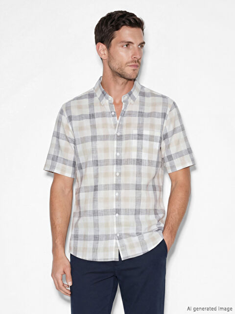 LCWAIKIKI Classic Чоловік БЕЖЕВИЙ Сорочка