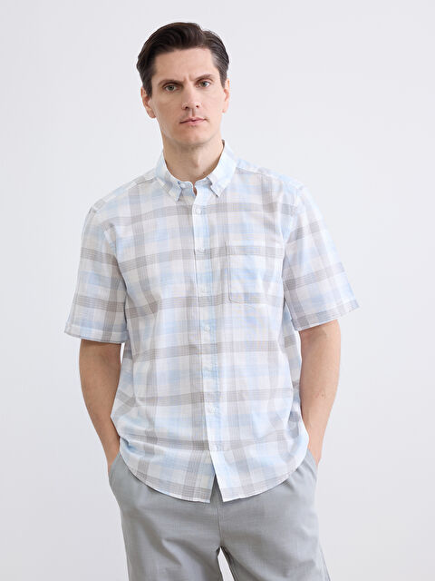 LCWAIKIKI Classic стандартты пішім торлы ерлер жейдесі