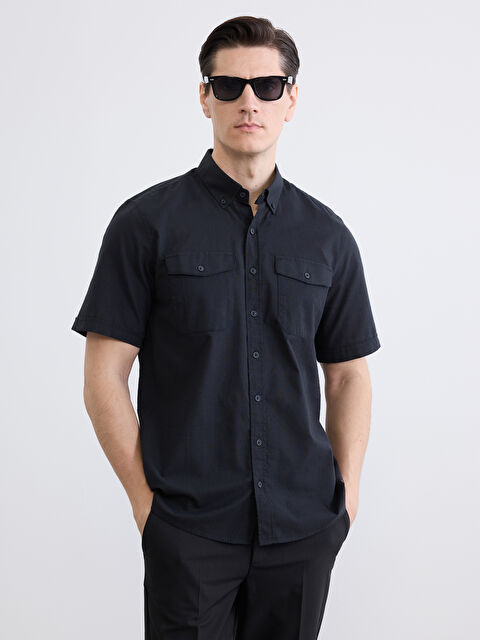 LCWAIKIKI Classic Мужчины Черный Рубашка