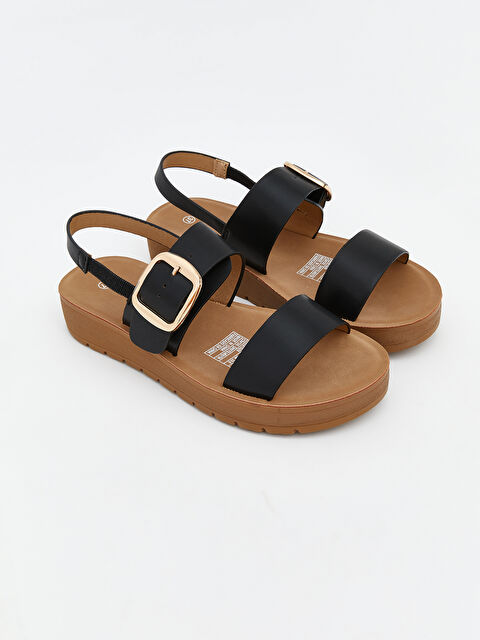 LCW STEPS صنادل نسائية من الجلد الصناعي