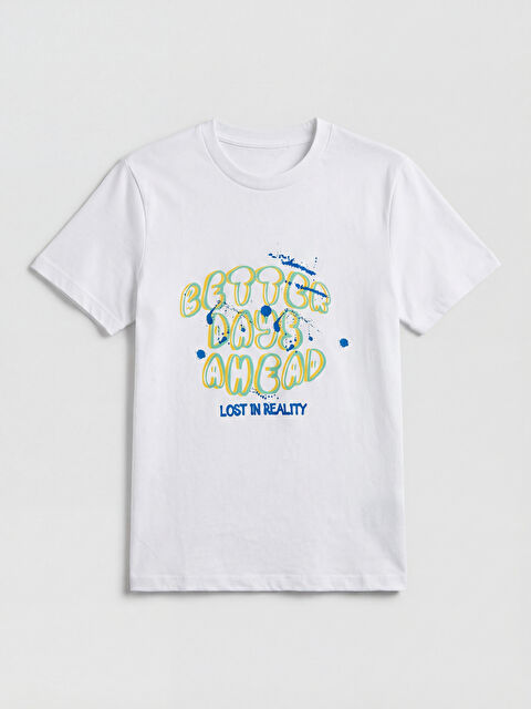 LCW ECO Boy WHITE T-Shirt - S6EC69Z4-Q6K
