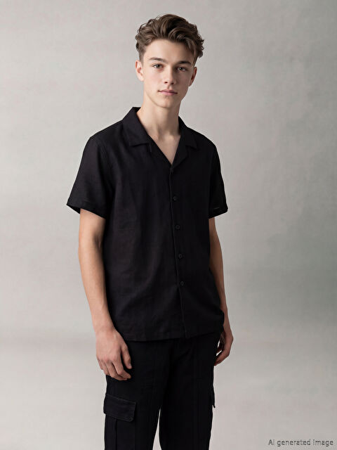 LC WAIKIKI Kısa Kollu Erkek Çocuk Gömlek