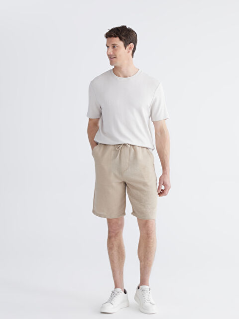 LCW ECO Rahat Kalıp Armürlü Erkek Şort - S6ED43Z8-CWP