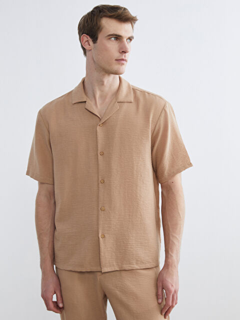 LCW ECO Rahat Kalıp Armürlü Erkek Gömlek - S6ED45Z8-94C