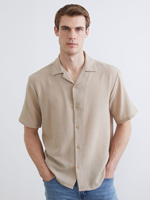 LCW ECO Rahat Kalıp Armürlü Erkek Gömlek - S6ED45Z8-CWP