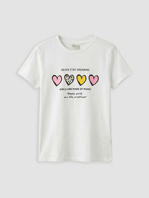 LCW ECO Κορίτσι ΛΕΥΚΟ Μπλουζάκι - S6ED49Z4-Q6K