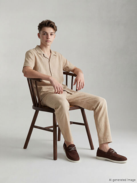 LC WAIKIKI Kısa Kollu Erkek Çocuk Gömlek ve Pantolon