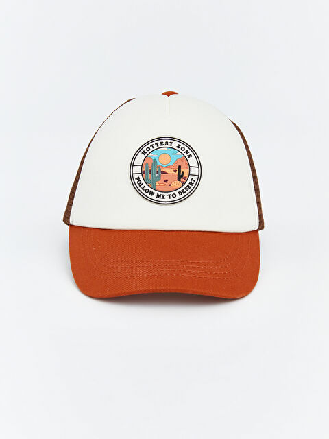 LCW ACCESSORIES Nakışlı Erkek Bebek Kep Şapka