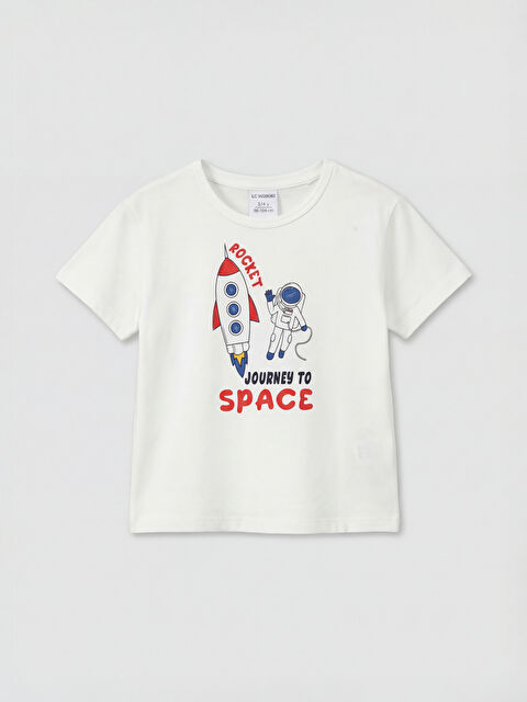 LC WAIKIKI Dečija majica sa okruglim izrezom i štampom - S6ED67Z1-J5F