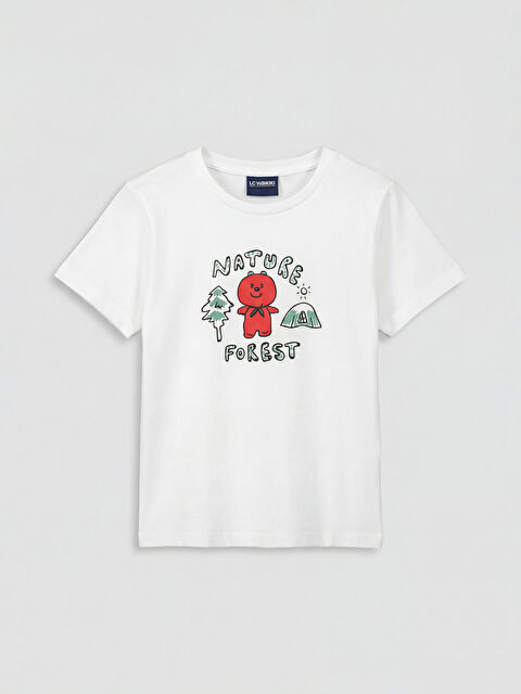 LCW ECO Boy WHITE T-Shirt - S6ED68Z1-VC4