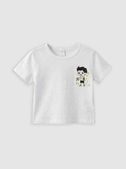 LCW ECO Boy WHITE T-Shirt - S6ED71Z1-Q6K
