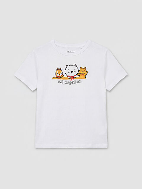 LC WAIKIKI Dječak BIJELA Majica kratkih rukava - S6ED71Z1-JYX